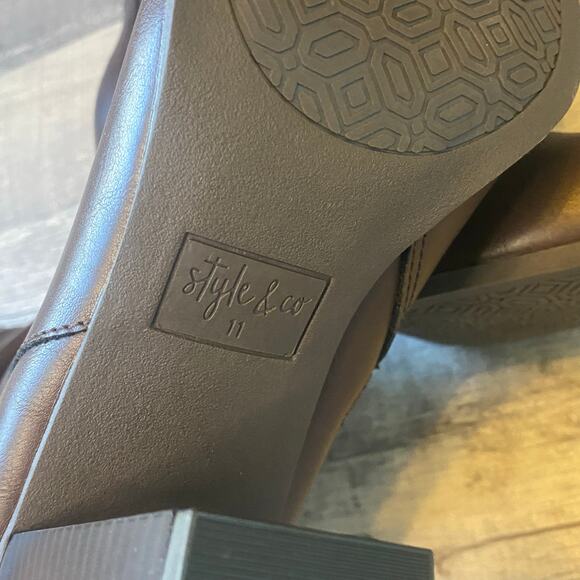 Style & Co. Women's Saraa Slouch Brown Mid-Calf Boots 11 Medium - Picture 12 of 14